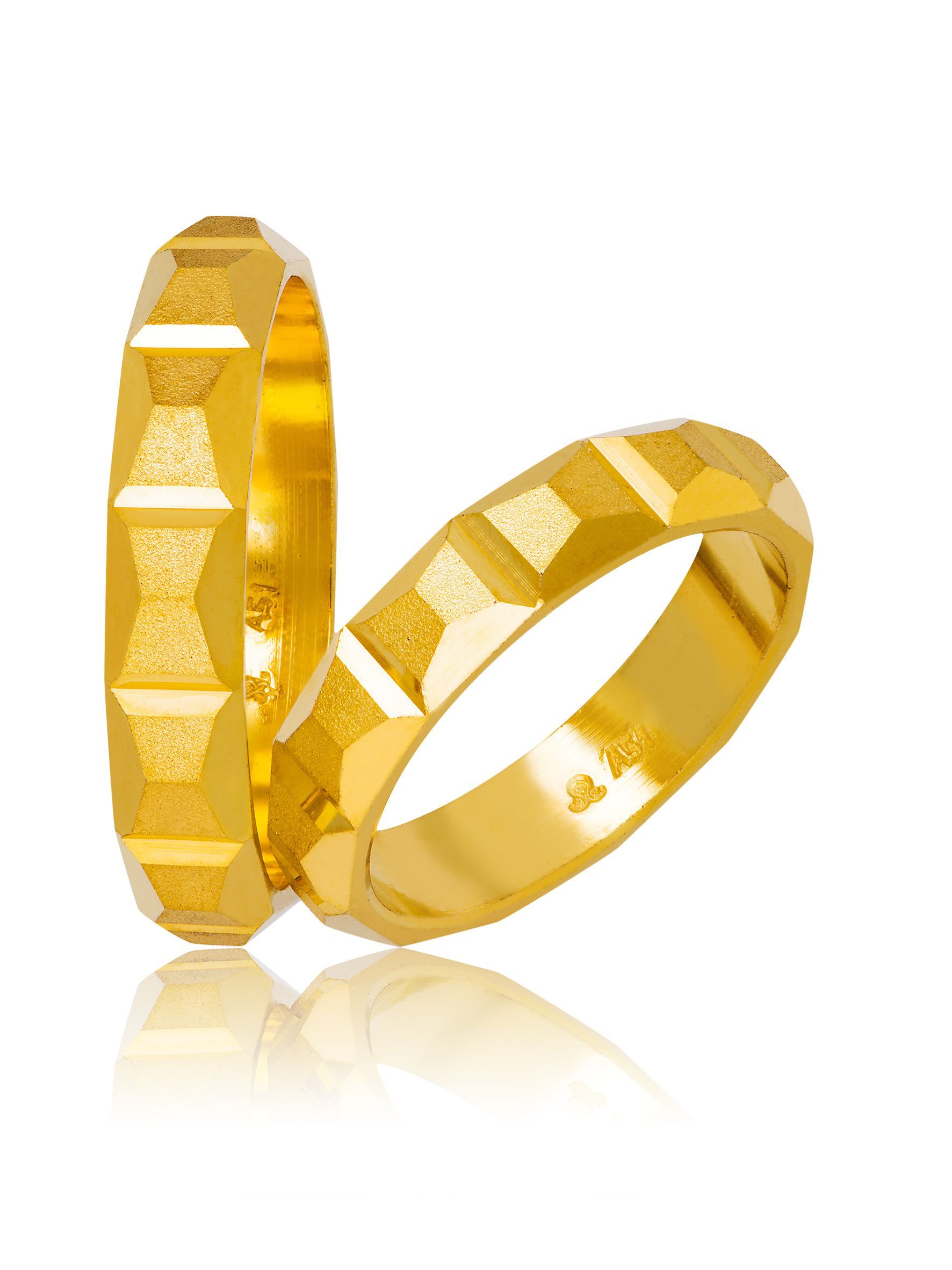 Golden wedding rings 4.5mm (code 711)